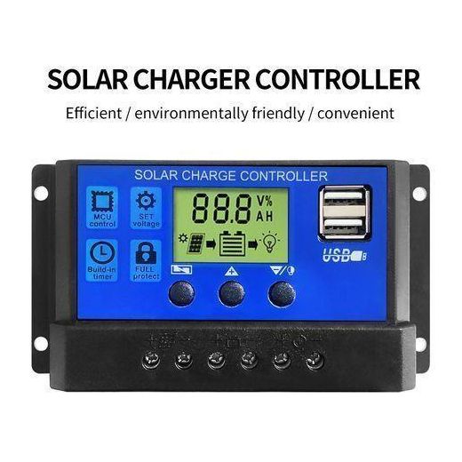 Fashion 30A 12V/24V DUAL USB SOLAR PANEL BATTERY CHARGE CONTROLLER