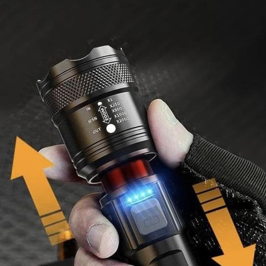 Generic Rechargeable Flashlights 1200 Lumens Super Bright Led Tactical Flashlight Battery Powered Handheld Flashlights, Waterproof, Zoomable, Long Range, Long Lasting, for Home Camping Emergency - image 3