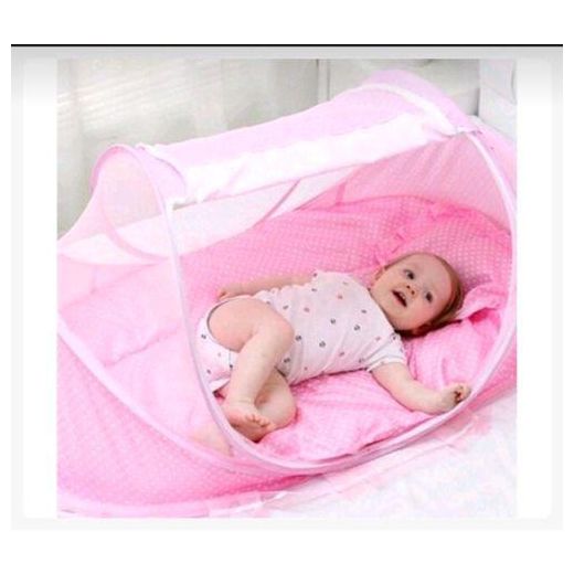 Generic Foldable Baby Music Crib-Bed With Zipper Mosquito Net