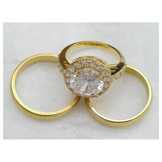 Fashion Wedding/Engagement Ring Set