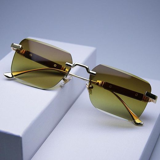 Frameless Rectangle Sunglasses