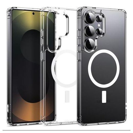 Samsung S26 Ultra , S25 Ultra , S24 Ultra , S23 Ultra , S22 Ultra , S21 Ultra , S20 Ultra & Note 20 Ultra Transparent Case & Pouch – Flip Series Sleek Design with Camera Protection, Shockproof Defense & Scratch-Resistant Durability. ( TRANSPARENT )