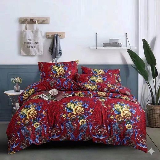 Duvet and Bedsheet Set with 4 Pillowcases – Soft, Comfortable & Stylish Bedding Set