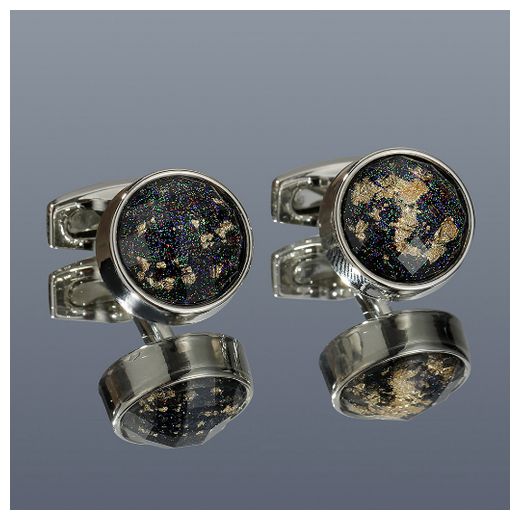 Fashion Classic Silver Platted Cufflinks For Men Shirt+ Gift Box