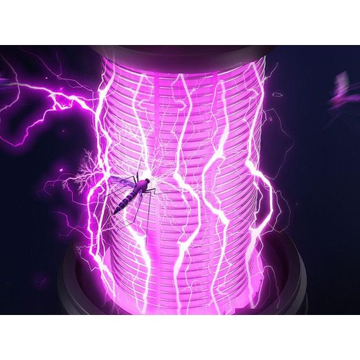 Generic Electric Mosquito Killer Lamp USB Rechargeable UV LED Bug Zapper Indoor Insect Trap with Handle 395nm Light Wave Portable Lantern Style for Home and Outdoor - image 3