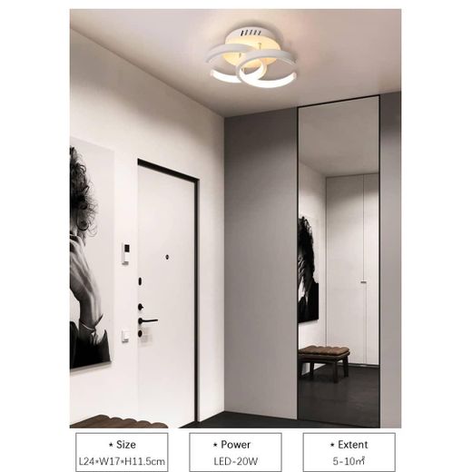Lite Modern Living Room LED Ceiling Lamp Tricolor Light Change