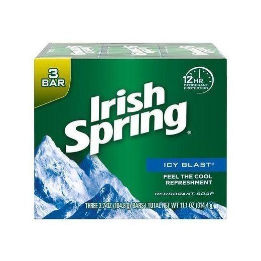 Irish Spring Icy Blast Soap - (3 Pieces)