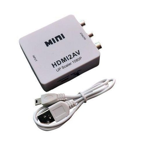 HDMI To RCA AV/CVBS Adapter HD 1080P Mini Video Converter
