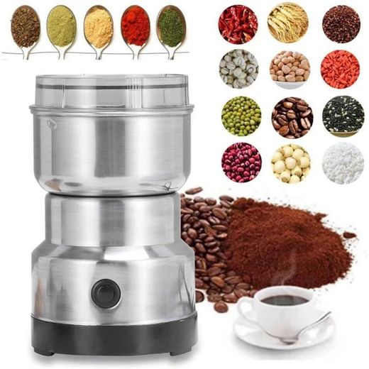 Generic Mini Spice Coffee Grinder Electric 10s Fast Grinding Multifunction Smash Machine Portable Dry Grain Mill Grinder,Household Food Suitable Coffee Beans Grains Seasonings Spices - image 2
