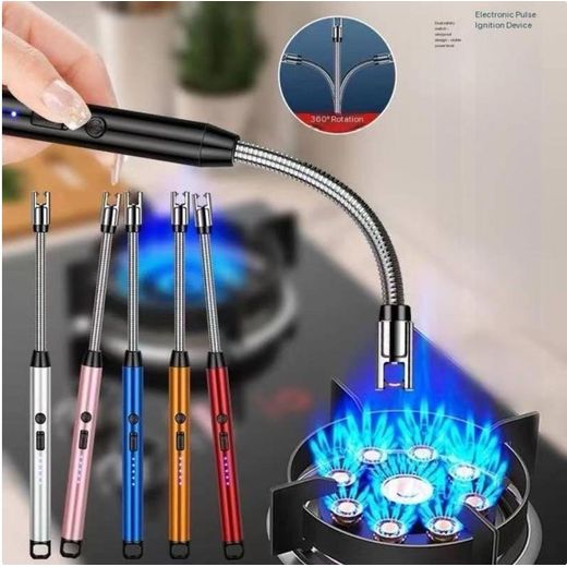 Generic Rechargable Electric Arc Ignitor with usb cord for Gas Stoves, Barbecue And Candles Lightening GasLighter 1pcs
