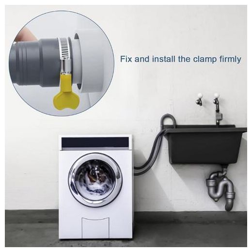 Generic Heavy-Duty Washing Machine Drain Hose 5 Meter (16.4 Feet) with Clamps - image 4