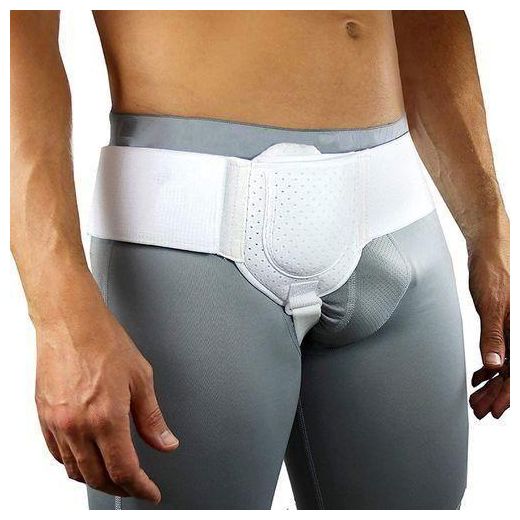 Generic Adjustable Inguinal Hernia Belt For Men Left Or Right Side Inguinal Hernia Support Truss,White