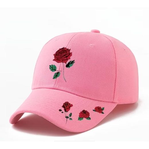Female Premium Design Face Cap: Pink 