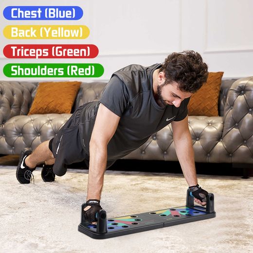 Generic 9 In 1 Push Up Rack Board Men Women Fitness Exercise Push-up Stand Body Building Tool Training Workout Home GYM Fitness Equipment - image 4