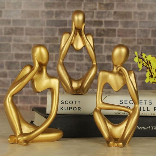 Generic Abstract Thinker Sculpture Home Office Bookshelf Decor - image 2