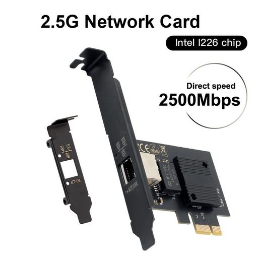 Generic 2500Mbps -E To Network Card For I226 Gigabit Ethernet Dual Ports 1000/2500M Express Wlan Adapter Desktop