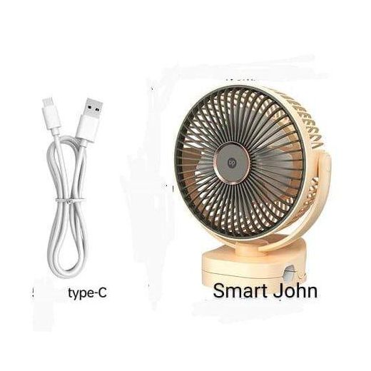 Dp 4000mAh Rechargeable fan With clip and LED