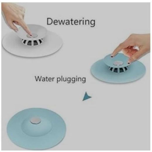 Generic 2PCS SILICONE KITCHEN SINK PLUG/STRAINER - image 2