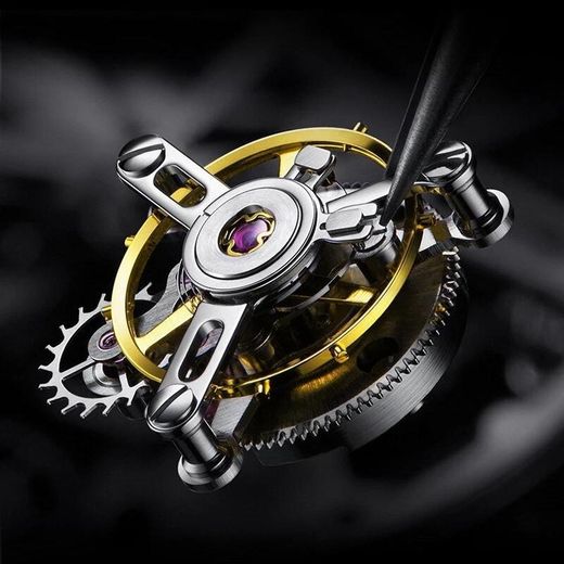 Fashion Jewcho Diamond Skeleton Transparent Sapphire Glass Automatic Mechanical Black Leather Watch For Men With Quality Choice - image 2