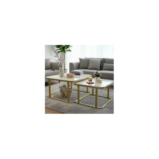 2 in 1 Beautiful Modern Marble Center Table