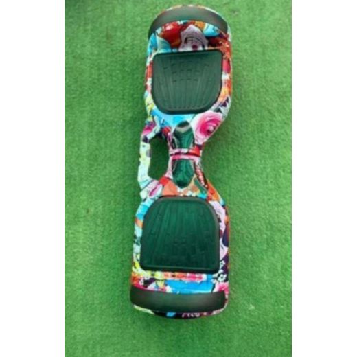 Generic High Classic 6.5 Inch Self-Balancing Hoverboard Scooter - Electric Smart Hover Board With LED Lights & Bluetooth Music - Graffiti Color - image 2
