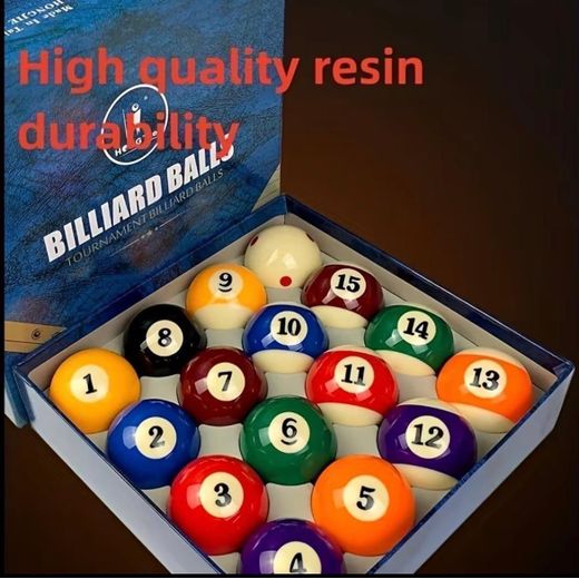 Generic Full Set of Snooker Balls – Professional Quality 16-Piece Pool Ball Set – Medium Size