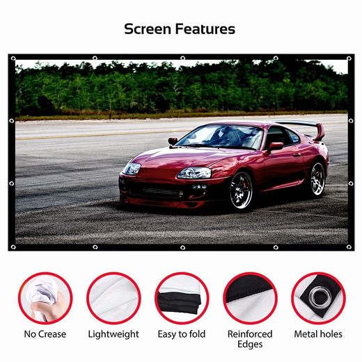 Generic 72/84/100/120/150 Inch Folding Projector Projection Screen - image 4
