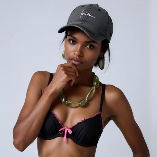Fashion Faith Printed Cap Vintage Street Style Washed and Baseball Cap