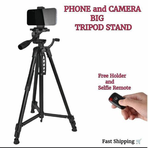Heavy Tripod Stand Selfie Stick Phone Camera DSLR Live Streaming Stand Holder Adjustable