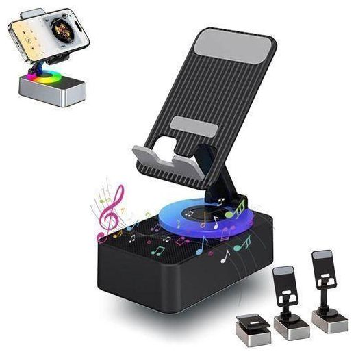 Generic 3 in 1 Cell Phone holder , powerbank ,wireless Bluetooth Speaker & Led Light