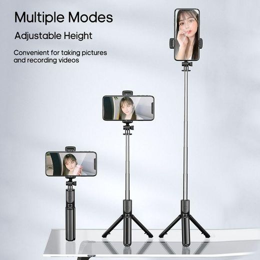 Generic Bluetooth Selfie Stick Tripod Fill Light Shutter Remote - image 2