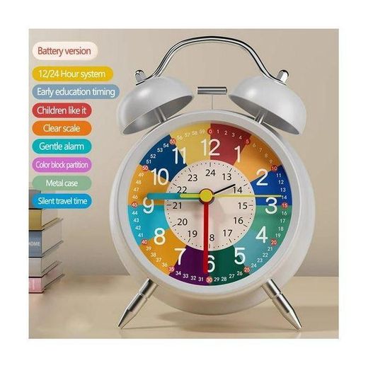 Generic CLASSIC ANTIQUE STYLE Best Alarm Clocks twin bell alarm clock Twin Bell Table Top Alarm Clock with Night LED Light Display Alarm Clock for Bedroom Heavy Sleepers Kids and Students for Heavy Sleepers - image 3