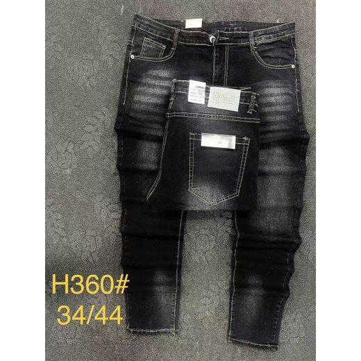 Stock Denim Black Jean Trouser For Men