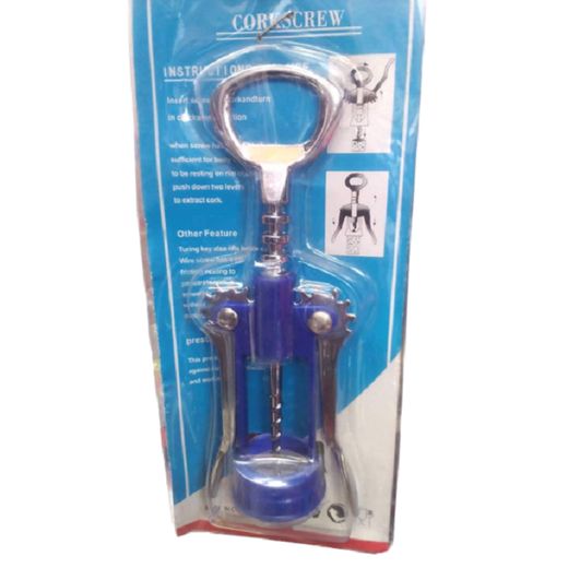 Wine Cork Opener - Silver Coated