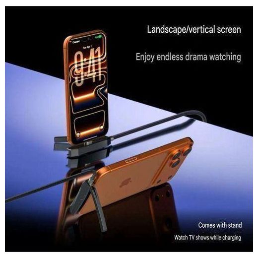 Generic 240W Folded Stand Braided Elbow Folding, USB to Type C Data Cable - image 2