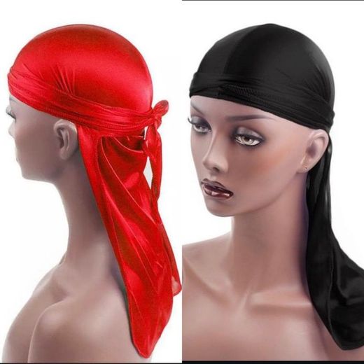 2 Pieces Stylish Extra Long Durag For Men And Women