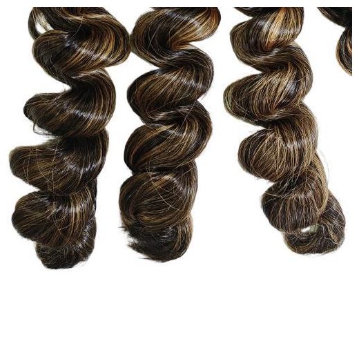 Black Pearl Brazilian Human Noble M.FRENCH CURL MP4/30 Spring Bouncy Curl  X Real Hair Extension With Closure Full Head Hair Bundles For Women - image 3
