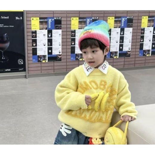 Fashion Boys Girls unisex 2in1 Sweatshirt (Sweatshirt + inner three quarter sleeve shirt combo) - image 3