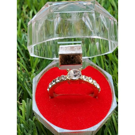 Rommanel Diamond Wedding Ring (plated ) Proposal Engagement Ring For Women