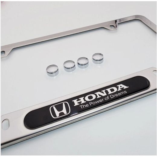Generic High Grade Stainless Steel Honda License Plate Frame - image 2