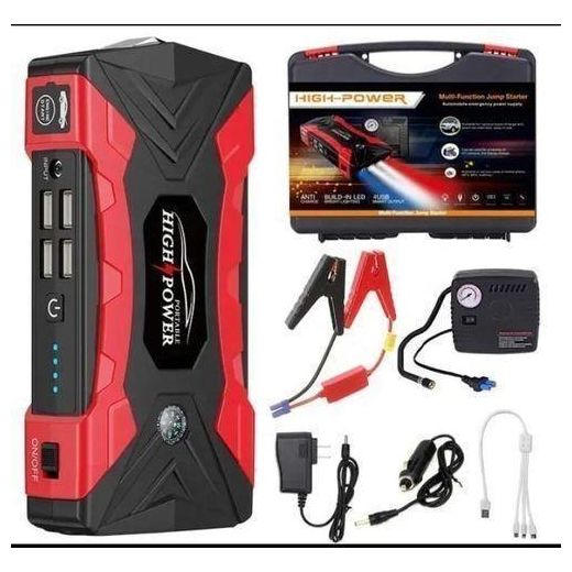 High Power Jumper Starter Power Bank +Air Compressor
