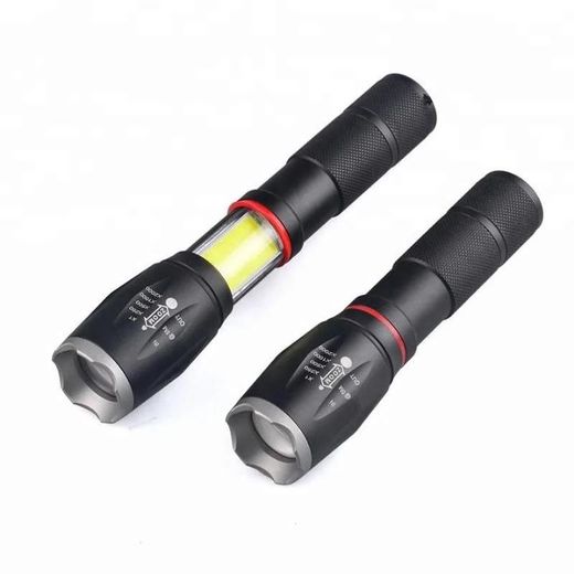 Generic Tactical Security High Lumens T6 LED Flashlights Hidden COB Tail Magnet Design - image 2