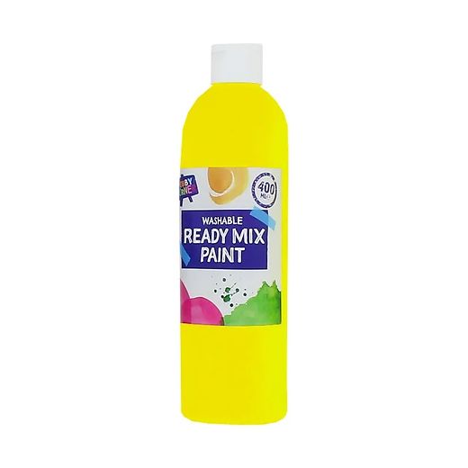Generic Hobby Corner Washable Ready Mix Paint 400ml, Yellow