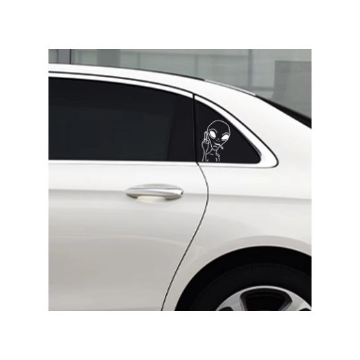 Generic Funny Alien Personality Ufo Car Sticker Vinyl Decal Black /WHITE/MULTI - image 3