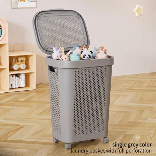 Laundry basket with wheels 