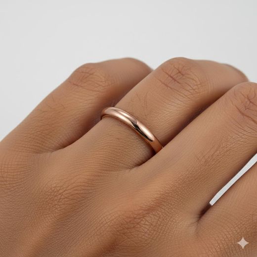 ONIBENZ 2pcs Women's Premium 316L Titanium Steel Minimalist Ring – Non-Tarnish (Size 8-Rose Gold and Bronze) - image 3