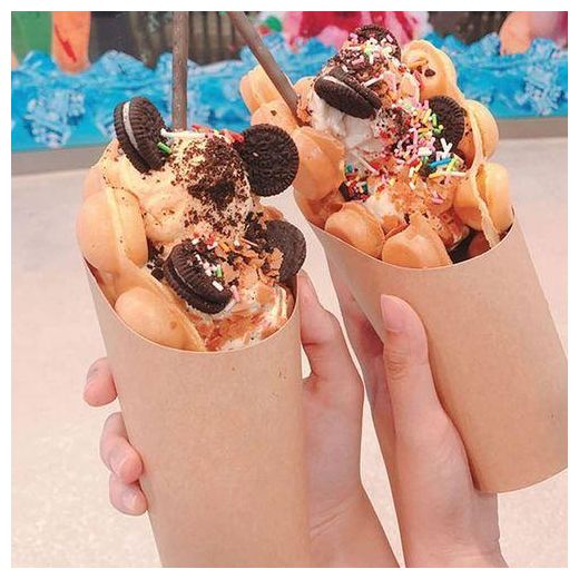 Generic 50 Pcs Disposable French Fries/Waffle/Ice Cream Paper Cup - image 2