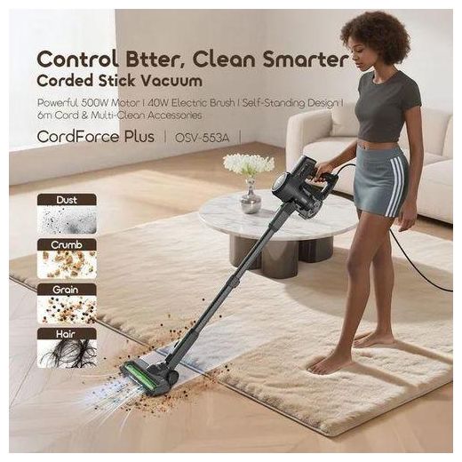 Oraimo  CordForce Plus Corded Stick Vacuum 500W Motor UK - image 2