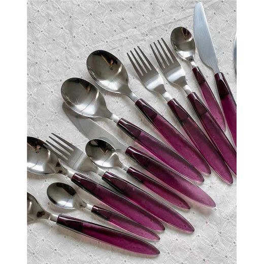 Grand Marnier Flatware Set Of 16 Pcs Sleek Modern Cutlery Silverware Set - image 2