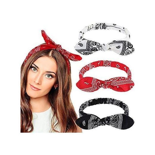 Bandana 3pcs Fashion  Scarf Headband,Handkerchief.